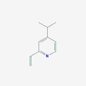 molecular formula C10H13N B12954678 4-Isopropyl-2-vinylpyridine 