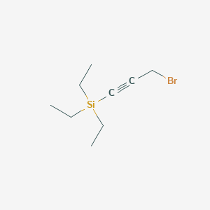 molecular formula C9H17BrSi B12954698 3-Bromo-1-(triethylsilyl)-1-propyne CAS No. 220913-60-0