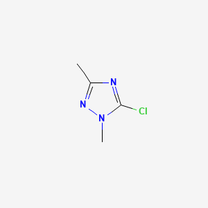 molecular formula C4H6ClN3 B1295470 5-Chloro-1,3-dimethyl-1H-1,2,4-triazole CAS No. 56616-97-8
