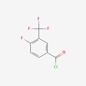 molecular formula C8H3ClF4O B1295483 4-Fluoro-3-(trifluoromethyl)benzoyl chloride CAS No. 67515-56-4