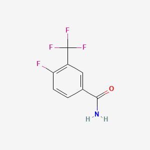 molecular formula C8H5F4NO B1295484 4-Fluoro-3-(trifluoromethyl)benzamide CAS No. 67515-57-5