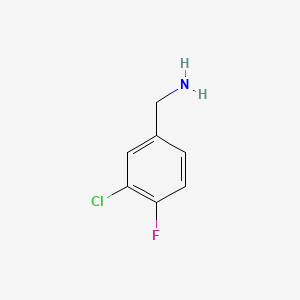 molecular formula C7H7ClFN B1295489 3-Chloro-4-fluorobenzylamine CAS No. 72235-56-4