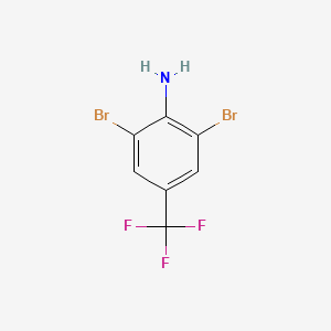 molecular formula C7H4Br2F3N B1295490 4-Amino-3,5-dibromobenzotrifluoride CAS No. 72678-19-4
