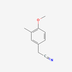 molecular formula C10H11NO B1295493 4-Methoxy-3-methylphenylacetonitrile CAS No. 75391-57-0