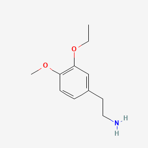 molecular formula C11H17NO2 B1295498 3-Ethoxy-4-methoxyphenethylamine CAS No. 86456-97-5