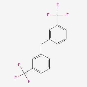 molecular formula C15H10F6 B1295499 3,3'-Bis(trifluoromethyl)diphenylmethane CAS No. 86845-35-4