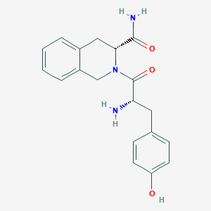 (3R)-2-[(2S)-2-amino-3-(4-hydroxyphenyl)propanoyl]-3,4-dihydro-1H-isoquinoline-3-carboxamide
