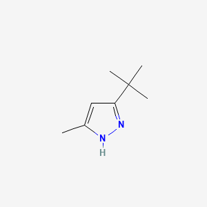 molecular formula C8H14N2 B1295504 3-(tert-Butyl)-5-methyl-1H-pyrazole CAS No. 96440-80-1