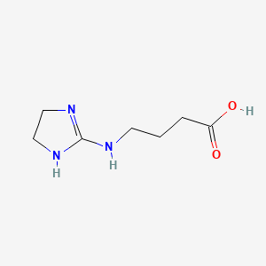 molecular formula C7H13N3O2 B1295511 4-((4,5-二氢-1H-咪唑-2-基)氨基)丁酸 CAS No. 24341-66-0