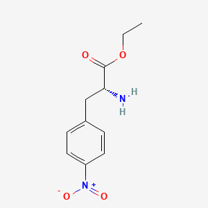 molecular formula C11H14N2O4 B12955207 Ethyl (R)-2-amino-3-(4-nitrophenyl)propanoate 
