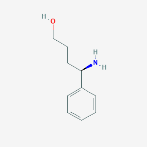 molecular formula C10H15NO B12955212 (R)-4-amino-4-phenylbutan-1-ol 