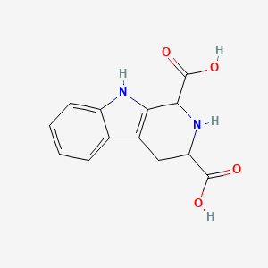 molecular formula C13H12N2O4 B1295527 1,2,3,4-四氢-β-咔啉-1,3-二羧酸 CAS No. 59132-30-8