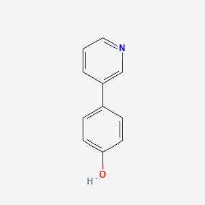 molecular formula C11H9NO B1295529 Phenol, 4-(3-pyridinyl)- CAS No. 68223-13-2
