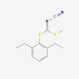 [(2,6-Diethylphenyl)sulfanyl-methylsulfanylmethylidene]cyanamide