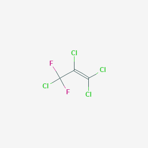 molecular formula C3Cl4F2 B1295547 1-Propene, 1,1,2,3-tetrachloro-3,3-difluoro- CAS No. 431-50-5