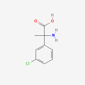 molecular formula C9H10ClNO2 B1295551 2-Amino-2-(3-chlorophenyl)propanoic acid CAS No. 7399-35-1