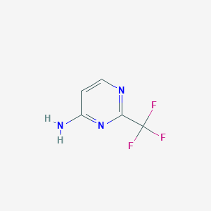 molecular formula C5H4F3N3 B1295553 2-(Trifluoromethyl)pyrimidin-4-amine CAS No. 672-42-4