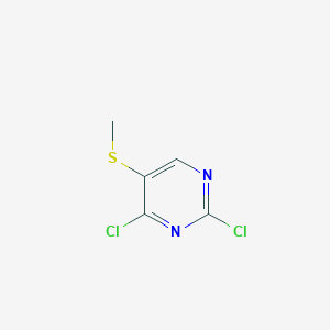 molecular formula C5H4Cl2N2S B1295554 2,4-Dichloro-5-(methylsulfanyl)pyrimidine CAS No. 7401-98-1