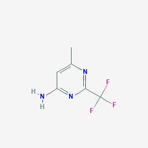 molecular formula C6H6F3N3 B1295556 6-Methyl-2-(trifluoromethyl)pyrimidin-4-amine CAS No. 4571-65-7