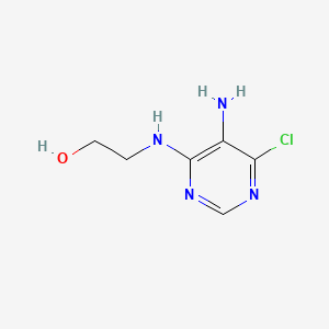 molecular formula C6H9ClN4O B1295558 2-[(5-Amino-6-chloropyrimidin-4-yl)amino]ethanol CAS No. 6623-88-7