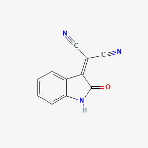 molecular formula C11H5N3O B1295559 2-(2-Oxoindolin-3-ylidene)malononitrile CAS No. 6623-89-8