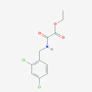 Acetic acid, 2-[[(2,4-dichlorophenyl)methyl]amino]-2-oxo-, ethyl ester