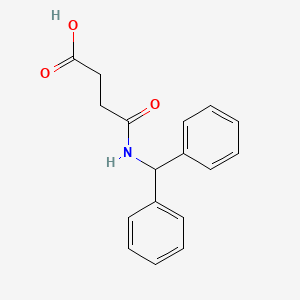 molecular formula C17H17NO3 B1295563 4-[(Diphenylmethyl)amino]-4-oxobutanoic acid CAS No. 6622-07-7