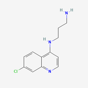 molecular formula C12H14ClN3 B1295564 N-(7-氯喹啉-4-基)丙烷-1,3-二胺 CAS No. 7597-14-0