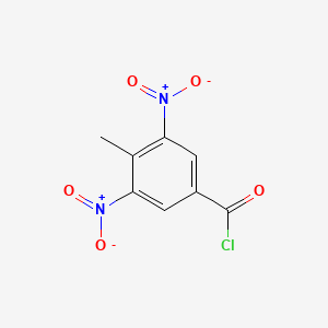 molecular formula C8H5ClN2O5 B1295565 4-甲基-3,5-二硝基苯甲酰氯 CAS No. 6633-28-9