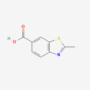 molecular formula C9H7NO2S B1295587 2-甲基-1,3-苯并噻唑-6-羧酸 CAS No. 6941-28-2