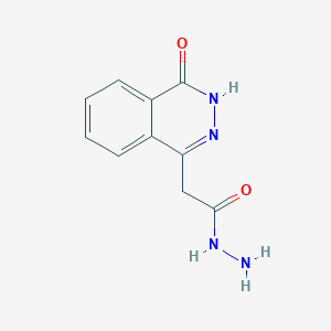 molecular formula C10H10N4O2 B1295589 2-(4-Oxo-3,4-dihydrophthalazin-1-yl)acetohydrazide CAS No. 25947-18-6