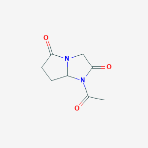 1-Acetyldihydro-1H-pyrrolo[1,2-a]imidazole-2,5(3H,6H)-dione