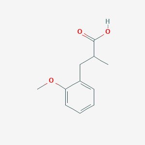 molecular formula C11H14O3 B1295592 3-(2-Methoxyphenyl)-2-methylpropanoic acid CAS No. 52427-12-0