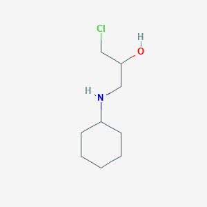molecular formula C9H18ClNO B1295598 1-Chloro-3-(cyclohexylamino)propan-2-ol CAS No. 61272-39-7