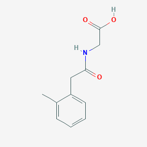 molecular formula C11H13NO3 B1295602 2-[[2-(2-methylphenyl)acetyl]amino]acetic Acid CAS No. 81065-86-3