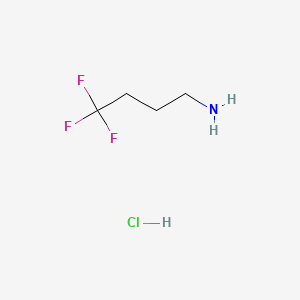 molecular formula C4H9ClF3N B1295603 4,4,4-trifluorobutan-1-amine Hydrochloride CAS No. 84153-82-2