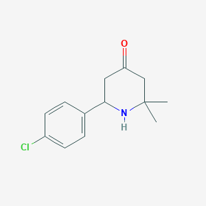6-(4-Chlorophenyl)-2,2-dimethylpiperidin-4-one