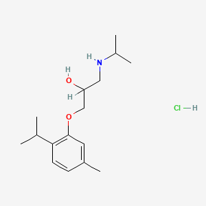 molecular formula C16H28ClNO2 B1295633 1-(Isopropylamino)-3-(thymyloxy)-2-propanol hydrochloride CAS No. 5790-40-9
