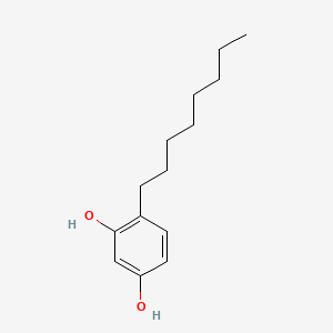 molecular formula C14H22O2 B1295635 4-octylbenzene-1,3-diol CAS No. 6565-70-4