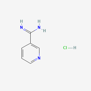 molecular formula C6H8ClN3 B1295638 3-Carbamimidoylpyridinium chloride CAS No. 7356-60-7