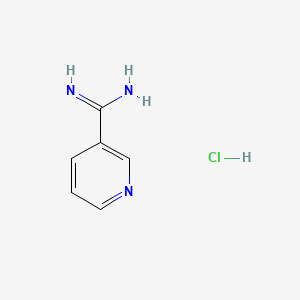 molecular formula C6H8ClN3 B1295638 Nicotinimidamide hydrochloride CAS No. 7356-60-7