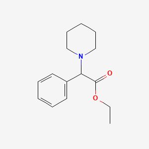 Ethyl 2-phenyl-2-piperidinoacetate