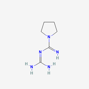 molecular formula C6H13N5 B1295643 N-[amino(imino)methyl]pyrrolidine-1-carboximidamide 