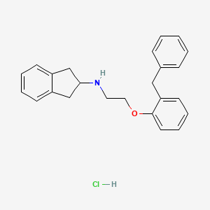 2-Indanamine, N-(2-(2-benzylphenoxy)ethyl)-, hydrochloride