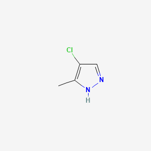 molecular formula C4H5ClN2 B1295647 4-氯-3-甲基-1H-吡唑 CAS No. 15878-08-7