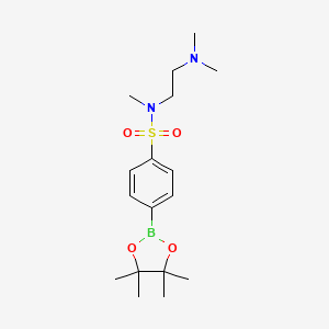 molecular formula C17H29BN2O4S B12956564 N-(2-(dimethylamino)ethyl)-N-methyl-4-(4,4,5,5-tetramethyl-1,3,2-dioxaborolan-2-yl)benzenesulfonamide 