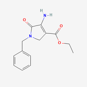 ethyl 4-amino-1-benzyl-5-oxo-2,5-dihydro-1H-pyrrole-3-carboxylate