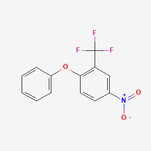 molecular formula C13H8F3NO3 B1295664 4-Nitro-1-phenoxy-2-(trifluoromethyl)benzene CAS No. 6969-95-5