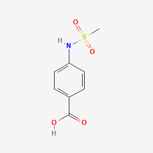 molecular formula C8H9NO4S B1295666 4-[(Methylsulfonyl)amino]benzoic acid CAS No. 7151-76-0