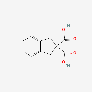 molecular formula C11H10O4 B1295680 Indan-2,2-dicarboxylic acid CAS No. 2437-08-3